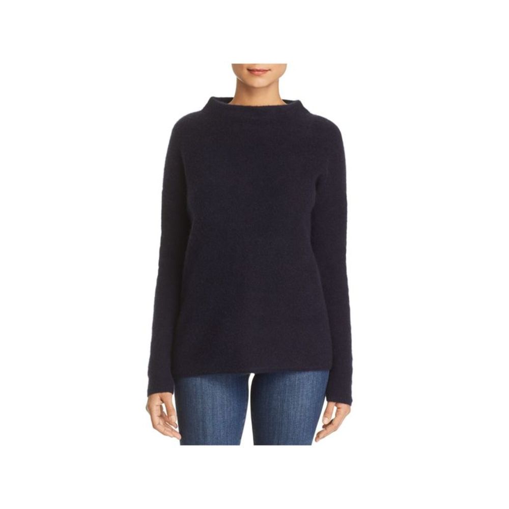 Designer Brand Womens Navy Long Sleeve Mock Neck Sweater M